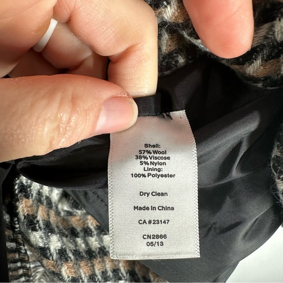 Talbots Black and Tan Patterned Skirt - Picture 4 of 6